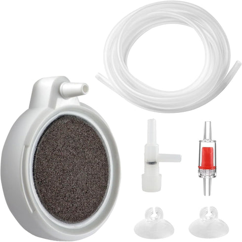 Fish Tank Air Stone, 2 Inch Nano Ultra-High Dissolved Oxygen Diffuser Bubbler, Make Super Tiny Bubbles for 2-30 Gall0n Hydroponics and Aquarium Fi...