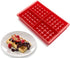 Silicone Waffle Mold for Baking, Non Stick, Dishwasher Safe, Square Shape Set of 2, Red...