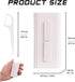 White Dental Floss Portable Case, Storage 10 Picks Adult Floss in Box. The Best Tool for Cleaning Teeth and Oral Care. Portable Travel Floss is Pe...