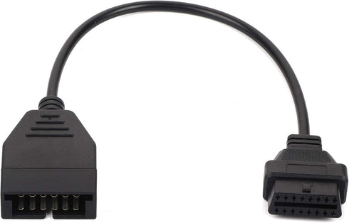 OBD2 to OBD1 GM Adapter,OBD1 12 Pins to OBD2 16 Pins Diagnostic Tool Connector Adapter Cable Replacement for GM...