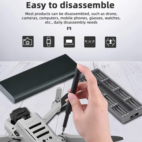 48-in-1 Drone Camera Phone RC Car Toy PC Universal Repair Screwdriver Tool Kit for DJI Drone Maintenance Tools Set S2 Steel Bits...