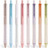 WRITECH Gel Ink Retractable Pens: Black Ink 0.7mm medium Fine Point Pen Set, Extra Smooth Tip No Bleed Smear Smudge Refillable Clickable Pens Bulk...