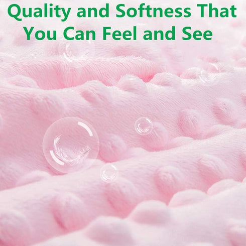 Baby Blanket Super Soft Minky Blanket with Double Layer Dotted Backing Pink Flamingo Security Blanket for Newborns Nursery Stroller Receiving Todd...