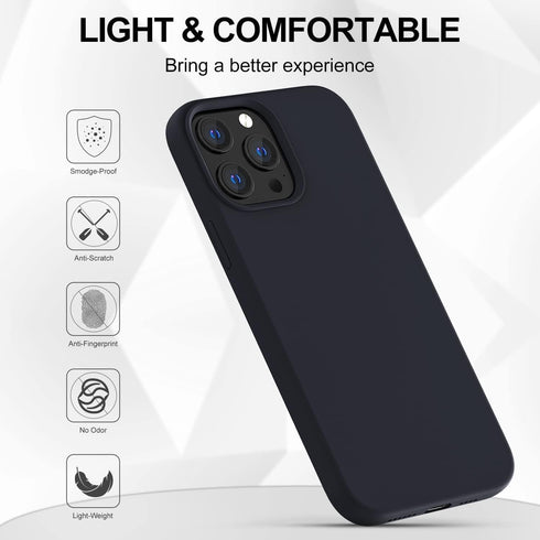 CHOICE REVOLUTION Silicone Case for iPhone 14 Pro Max 6.7 Inch, Full Body Protective Cover, Soft Ultra Slim Shockproof Liquid Phone Case with Anti...