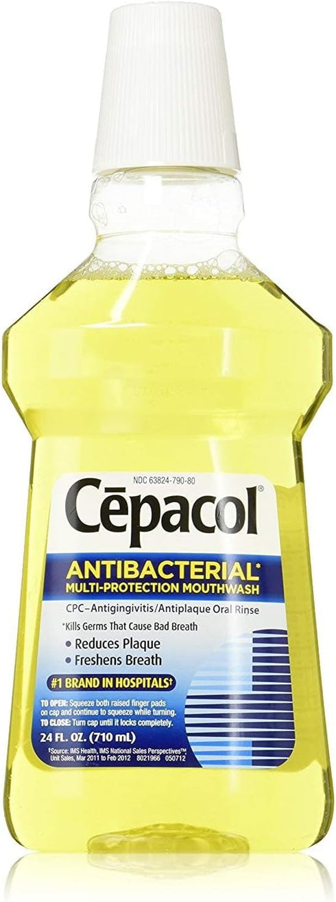 Cepacol Antibacterial Multi-Protection Mint Freshening Mouthwash 24 oz...