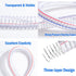 QuQuyi 1" ID x 1-1/4" OD, 3FT length Steel Wire Hose PVC Vacuum Tubing (with 2 Stainless Clamps), Drain Hose Vinyl Suction Tubing Flexible Tube Vi...