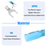 Glarks 50pcs 16-14 Gauge #10 Heat Shrink Fork Connectors Electrical Insulated Fork Crimp Terminals Connectors Assortment Kit (Blue)...