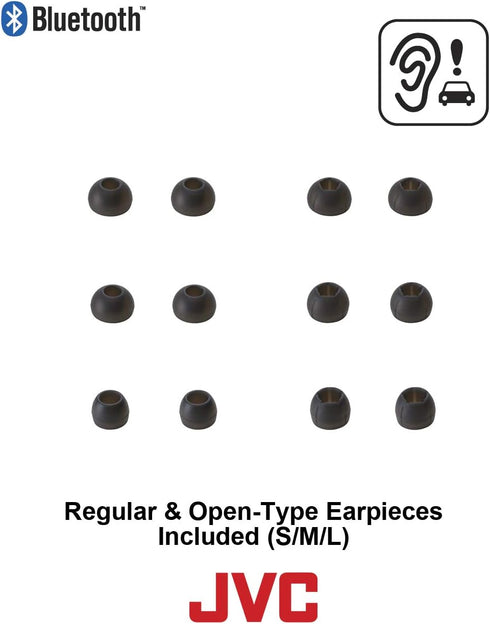 JVC Wireless Sports Ear Clip Headphones, Bluetooth Connectivity, Sweat Proof IPX2, Pivot Motion Fit - HAEC20BTP (Pink)......