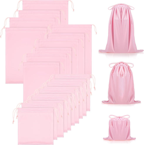 Hillban 20 Pcs Adult Game Toy Storage Bags Microfiber Drawstring Bags Adjustable Toys Organizer Foldable Ditty Bag Pouch Case for Game Toy Cosmeti...