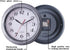 SAC SMARTEN ARTS 8 Inch Silent Small Quartz Wall Clocks Battery Operated in Silver for Bathroom Kitchen Restroom...