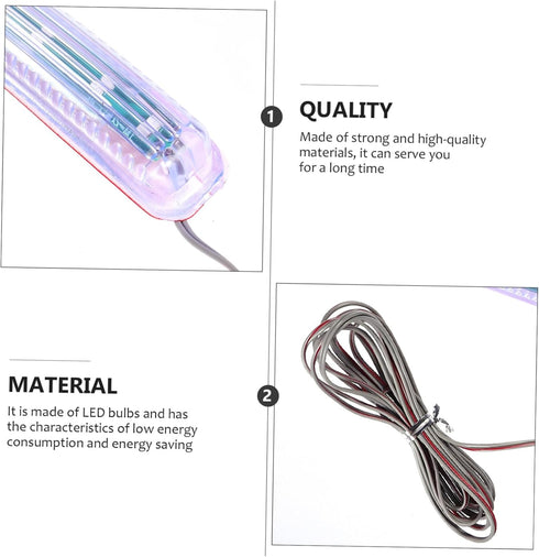 1 Pair Turn Signal Side Mirror Strip Lights Mirror Reflector Light Cars Car Mirror Light Truck Marker Strip Light Car Turn Light Trucks Rearview M...