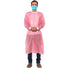 5 Pack Pink Medical Isolation Gowns Disposable Hospital-Grade Surgical Lab Coat for Women - Essential PPE for Dental & Medical Professionals by Pl...