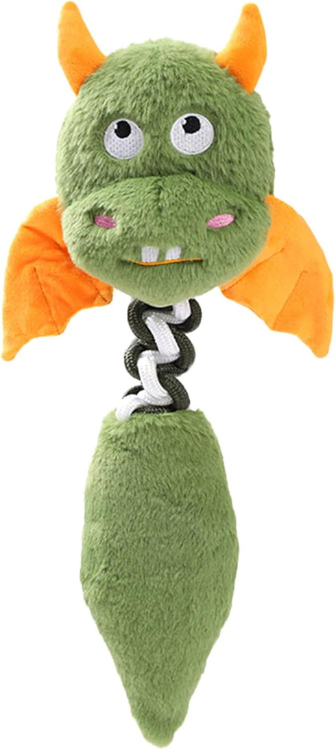 Plush Dog Toys - Squeaky Dog Toys/Cat Toys - 17 Inch - Pet Toys for Large/Small Dogs (Black, Red, Green 3 Colors) (Greener)...