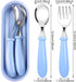 Toddler Utensils, Toddler Forks and Spoons,Stainless Steel Baby Utensils Baby Silverware Set with Storage Box for Safe Dining (3 Set with Case)...