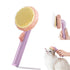 Cat Grooming Brush Dog Brush for Shedding Pet Pin Brushes for Long and Short Hair Self Cleaning Slicker Brush Gently Removes Loose Undercoat for C...