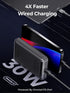 Magnetic Battery Pack 10000mAh for MagSafe, Foldable Kickstand Wireless Portable Charger with 30W USB-C Fast Charging, Only for iPhone 15/15 Plus/...