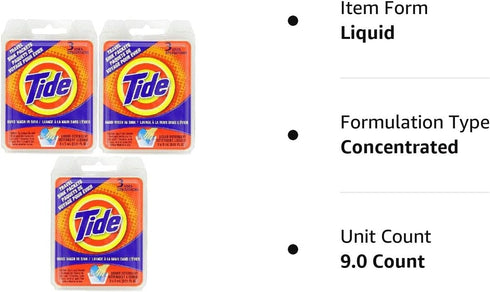 Tide Sink Packs Laundry Detergent Does 3 Loads (3 packs of 3)...
