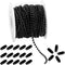 Tiparts 30FT Black Stainless Steel Ball Bead Chains with 20 Pcs Matching Connectors(1 Roll 2.4mm Ball Chains + 20 Connectors)...