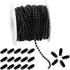 Tiparts 30FT Black Stainless Steel Ball Bead Chains with 20 Pcs Matching Connectors(1 Roll 2.4mm Ball Chains + 20 Connectors)...