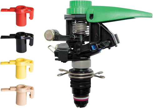 Rain Bird P5-R PLUS Plastic Impact Sprinkler with Nozzle Set, Adjustable 20° - 360° Pattern, 24' - 45' Spray Distance...