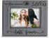 BELLA BUSTA The Love Between Sisters Lasts Forever_Birthday, Christmas gift for Sister-Engraved Leather Picture Frame (5 x 7 Horizontal)...
