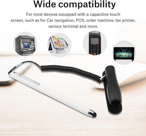 Stylus Pen with Tethers, Universal Capacitive Touch Pen Replacement, Touch Screen Capacitive Stylus for Mobile Phones and Tablets...