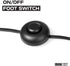 Iron Forge Cable 3 Outlet Foot Switch Extension Cord 15 ft, 13 Amp Black Extension Cord with Foot Tap Switch, 16/2 Indoor Lamp Cord Great for Smal...