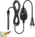 HITOP 35W Super Mini Aquarium Heater: Adjustable Heater for Small Fish Tank 4-10Gallons, with External Controller, Betta Heater for Fish Bowls(35W...