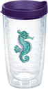 Tervis Purple Teal Seahorse, Clear, 16 oz...