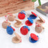 B bangcool Wooden Percussion Instrument Finger Castanets: 12Pcs Wood Castanets Creative Musical Instrument for Kids Percussion Toy...