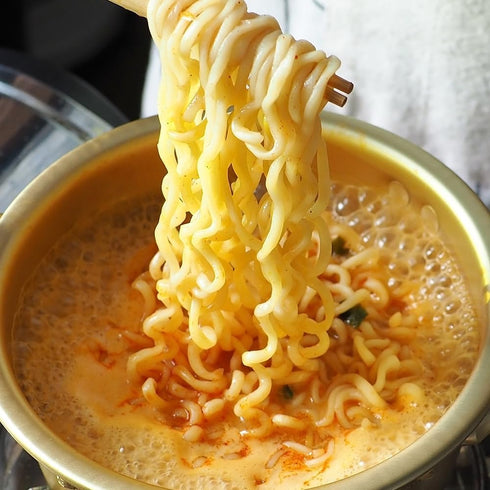 SCALEUP Korean Yellow Pot, Ramen Cooking Pot, Fast Heating (18cm/7 inches)...
