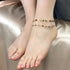 Ankle Bracelets for Women 14K Gold Plated Anklet for Women Gold Layered Shining Anklets Bohe Summer Beach Foot Chain Jewelry Gifts...