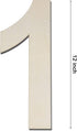 12 Inch Large Wood Number Sign 1, Unfinished Blank Wooden Slice Board for DIY Crafts Home Birthday Decorations Props...
