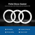 6" Pellet Stove White Gasket for Combustion Exhaust Fan Mounting Blower to Housing Seal with 100's and Most Pellet Stoves 2100J (3/pack)...
