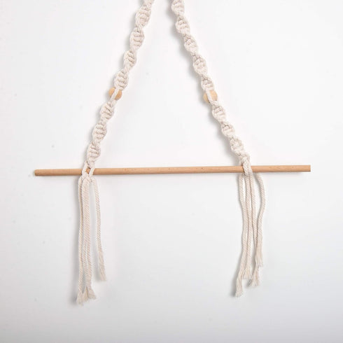 Eiyye Handmade Paper Towel Holder Boho Paper Towel Holder Cotton Rope Macrame Toilet Paper Holder Towel Rack for Bathroom Kitchen...