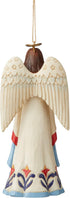 Enesco Jim Shore Heartwood Creek Patriotic Angel Holding Folded Flag Hanging Ornament, 4.72 Inch, Multicolor...