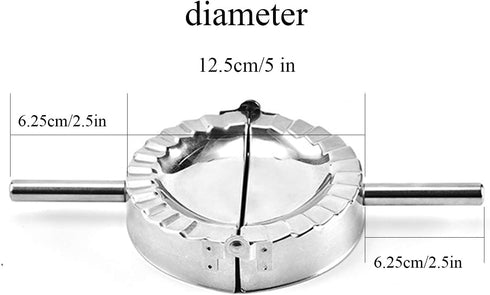 Stainless Steel Ravioli Mold Big Dumpling Press Maker Wonton Wrapper Pierogie Pie Crimper Pastry Dough Press Cutter,Goya Empanada Press Mold,Ravio...