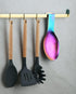 Matte Rainbow Spoon Rest, Stainless Steel Holder for Stove Top, Kitchen Utensils for Ladles, Tongs, Spatula, Pot Lid, Dishwasher Safe (1PC-9.5 Inc...