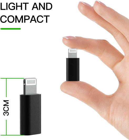 3Pack USB C Female to Lightning Male Adapter, Fast Charging, Reliable, Safety, Premium Material, 1 Year Warranty...