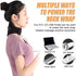 Portable Heating Pad for Neck with Massager Heated Neck Wrap for Neck Pain Relief 3 Adjustable Temperature and 4 Massage Modes Hot Compress Neck T...