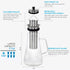 Aquach Airtight Cold Brew Coffee (Iced Tea) Maker 51oz/1.5L, BPA-Free, Durable Borosilicate Glass Pitcher and Stainless Steel Fine-Mesh Filter, Di...