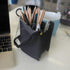 ANEMEL Black Travel Makeup Brush Holder 2-Pack, Organizer Bag Clear Plastic Cosmetic Zipper Pouch Portable Waterproof Dust-Free Stand-Up Small Toi...