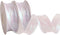 2 Rolls Laser White Organza Ribbon 1-1/2 Inch Wide 10 Yards for Gift wrap Bow DIY Craft Bouquet Wreath Baking Baby Shower Wedding Parties Valentin...