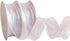 2 Rolls Laser White Organza Ribbon 1-1/2 Inch Wide 10 Yards for Gift wrap Bow DIY Craft Bouquet Wreath Baking Baby Shower Wedding Parties Valentin...