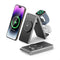2024 3 in 1 30W Super Fast Wireless Charging Station for iPhone Apple Watch AirPods Multiple Devices, Magnetic Foldable Wireless Charger Dock, Tra...