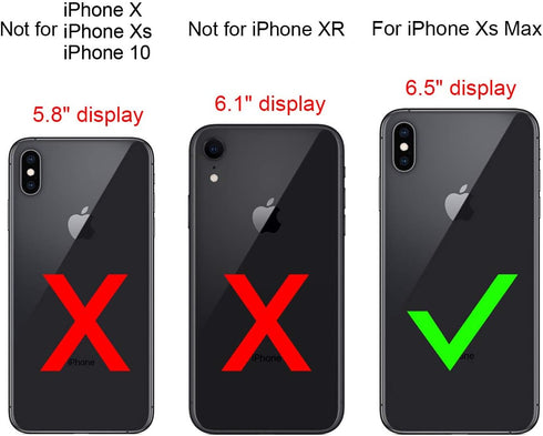 Vofolen Case for iPhone Xs Max Case Wallet ID Slot Credit Card Holder Scratch Resistant Dual Layer Protective Bumper Rugged TPU Rubber Armor Hard ...