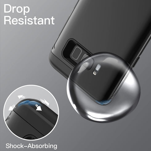 JETech Shockproof Case for Samsung Galaxy S8, Dual Layer Protective Phone Cover with Shock-Absorption (Black)...