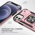 HNHYGETE for iPhone 12 Case, iPhone 12 Pro Case with Screen Protector: (Heavy Duty) Military Grade 360° Rotatable Kickstand Shockproof Protective ...