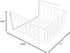 White Wire Under-Shelf Storage Basket, 11-Inch – Durable Organization Solution for Kitchen, Pantry, and Closet...