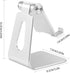 Aluminum Alloy Cell Phone Stand,Adjustable Tabletop Metal Phone Holder,Desktop Phone Dock Holder,Smartphone Cradle,Silver......